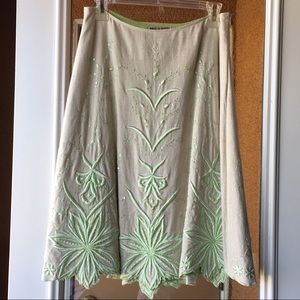 Beautiful, beaded skirt by Basil & Maude